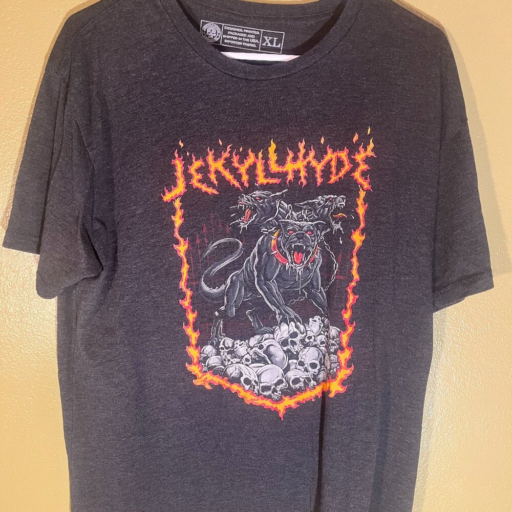 Flame Jekyll Hyde Mens XL T Shirt